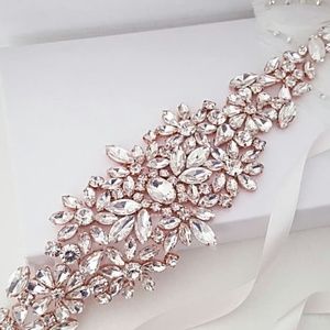 Rose Gold Wedding Applique Belt/Sash